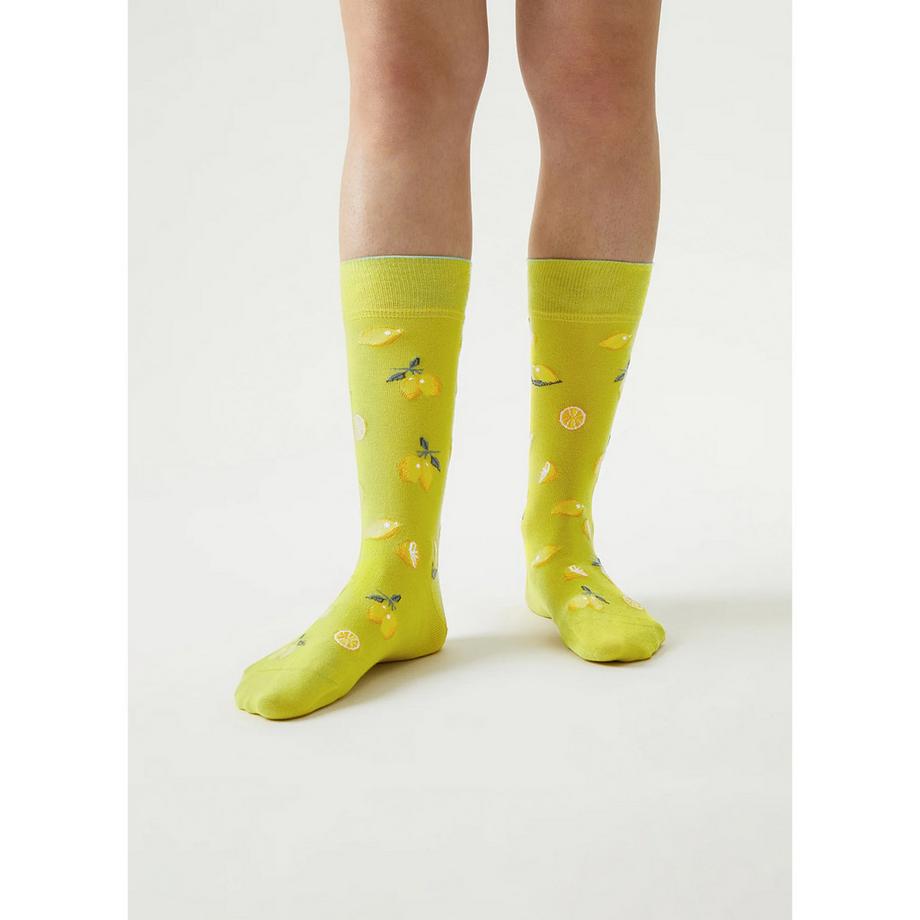 von Jungfeld Chaussettes Classiques Motif Citron  