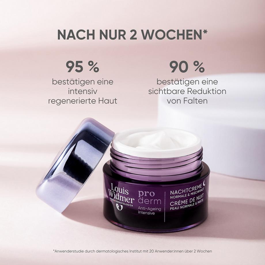 Louis Widmer  proderm Nachtcreme ohne Parfum 