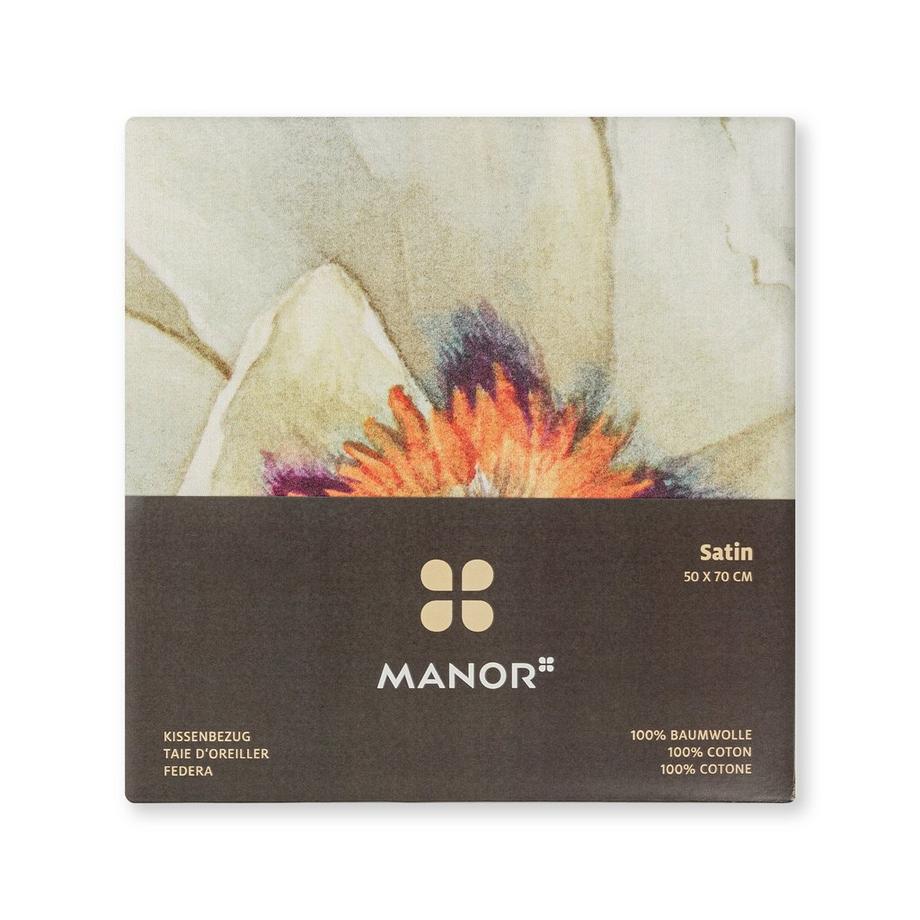 Manor Lara Taie d'oreiller en satin de coton  