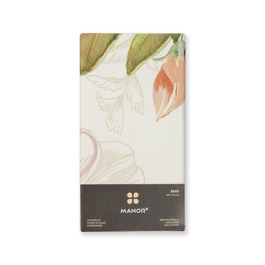 Manor Lara Floral Satin Duvetbezug  