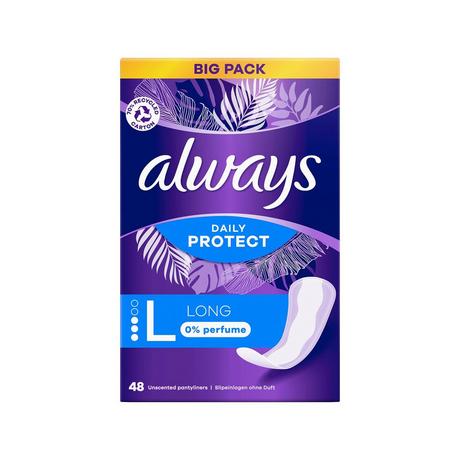 always  Protège-slip Daily Protect Long sans parfum BigPack 