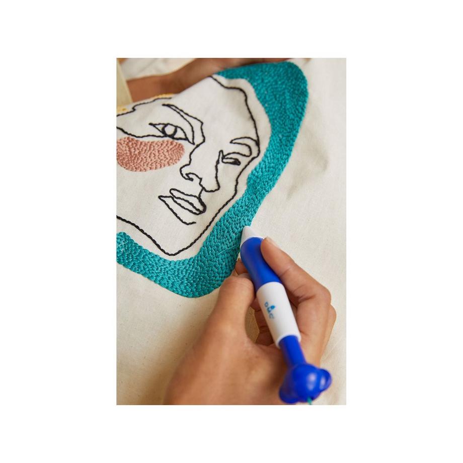 DMC Punch Needle Set Einkaufstasche Portrait 