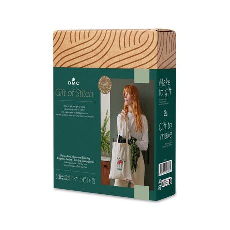 DMC Set da ricamo borsa della spesa con motivo a fungo 