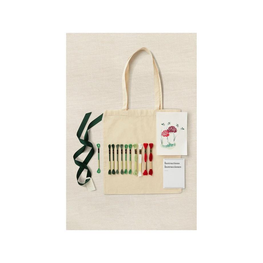 DMC Kit de broderie Sac à provisions motif champignon 