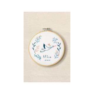 DMC Set da ricamo cicogna e coniglio 