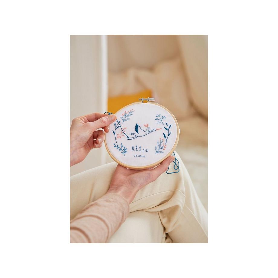 DMC Kit de broderie Cigogne & Lapin 