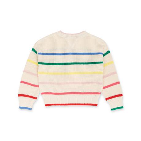 TOMMY HILFIGER MULTI STRIPE STRUCTURE CREW T-shirt, manches longues 