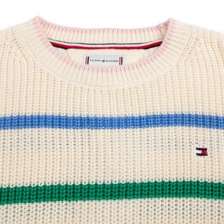 TOMMY HILFIGER MULTI STRIPE STRUCTURE CREW T-shirt, manches longues 