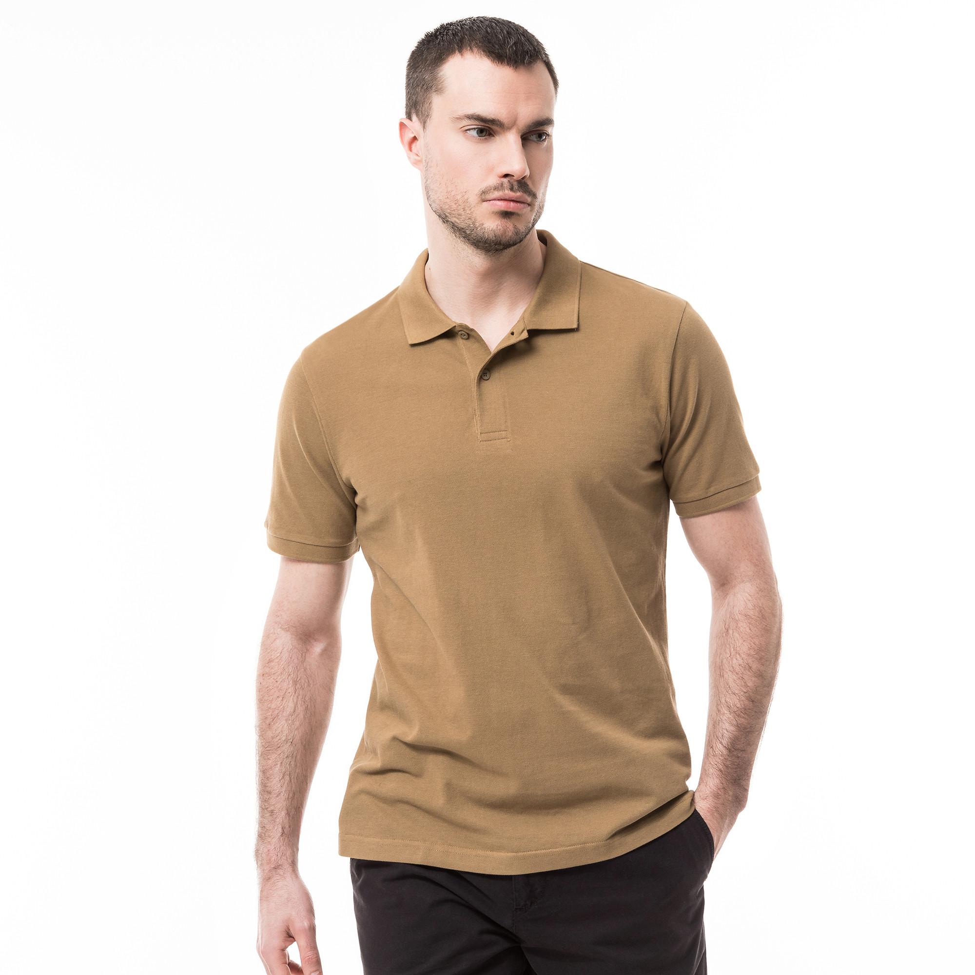Image of Poloshirt, Kurzarm Herren Camel XL