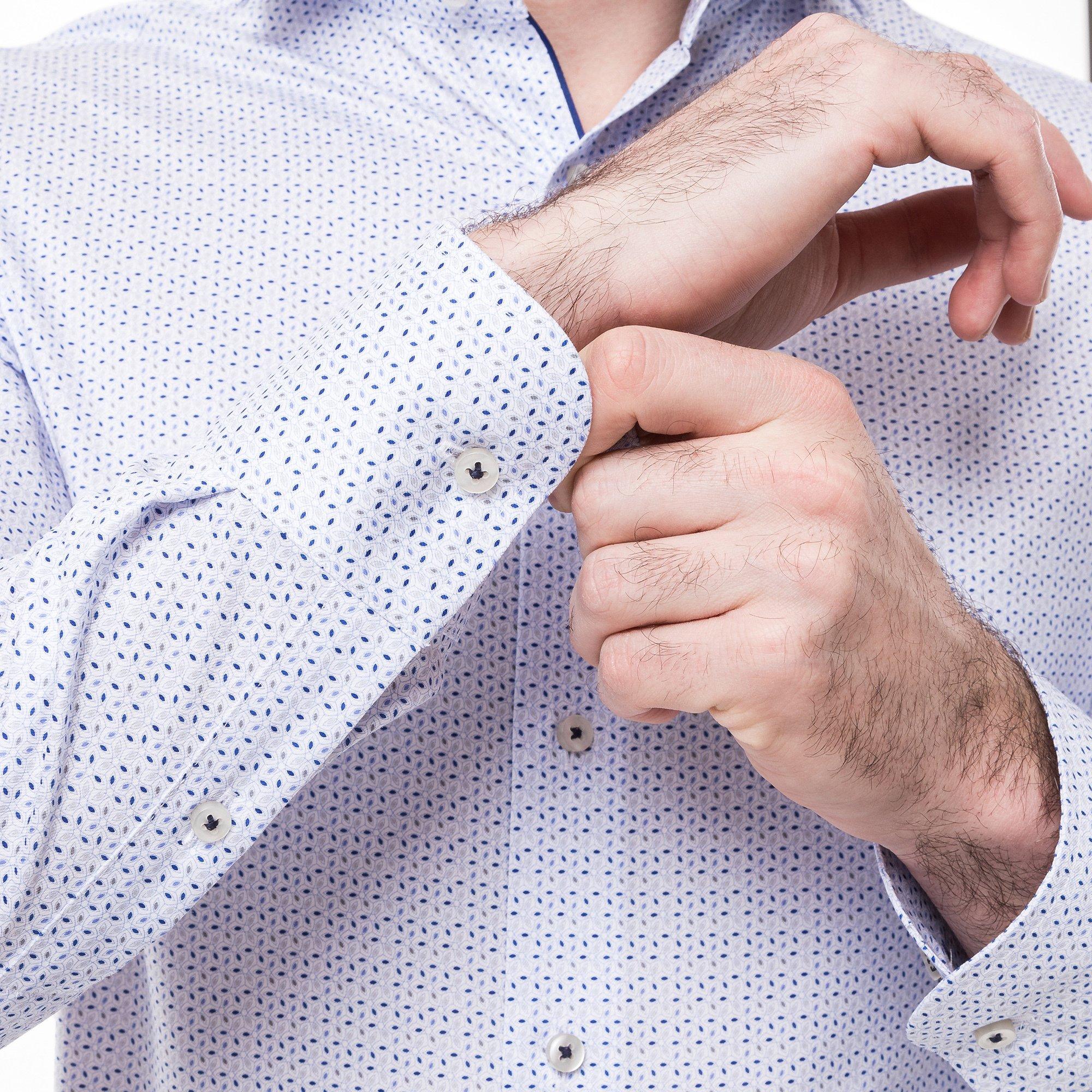 ETERNA Chemise Slim Fit Manches Longues à Motifs  