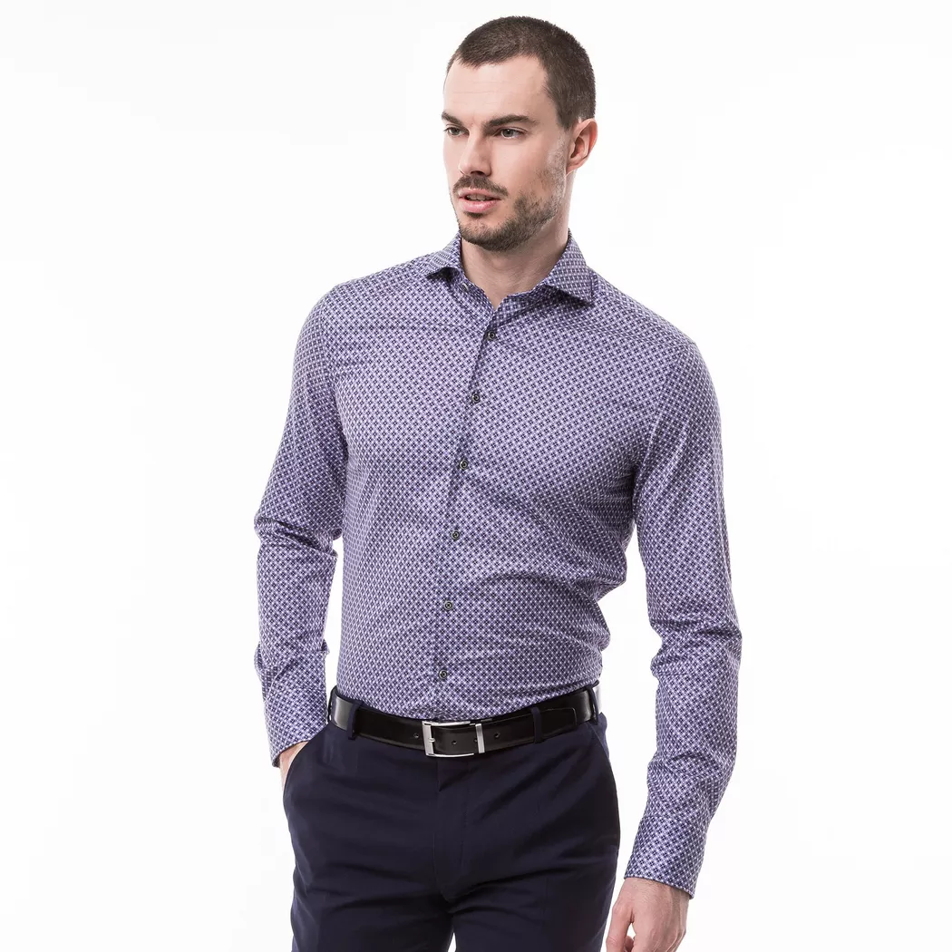 Eterna - Hemd, Slim Fit, langarm, für Herren, Blau, Größe 39