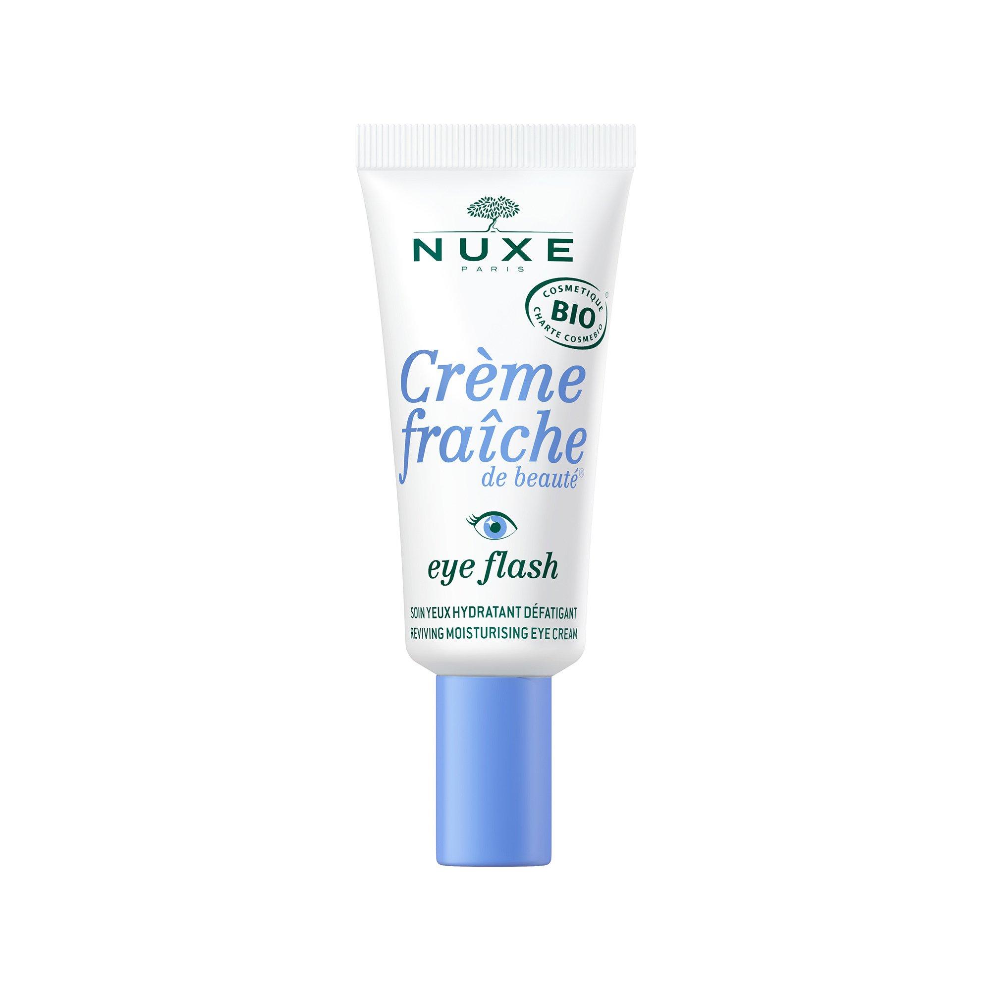 NUXE  Crème Fraîche de beauté® Eye Flash – Feuchtigkeitsspendende Anti-Aging Augenkonturpflege Bio-zertifiziert 