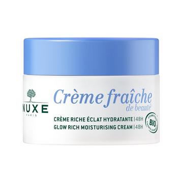 Crème Fraîche de beauté® Reichhaltige Feuchtigkeitscreme für mehr Leuchtkraft 48H Biologisch zertifiziert