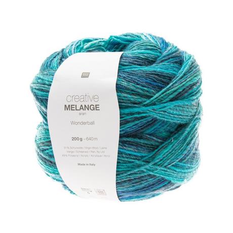 RICO-Design Filato da cucito Melange aran Wonderball 