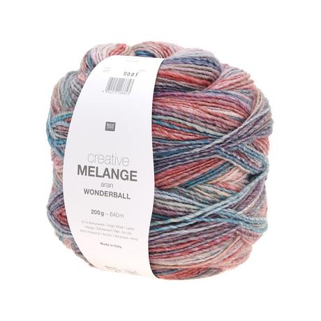 RICO-Design Handarbeitsgarn Melange aran Wonderball 