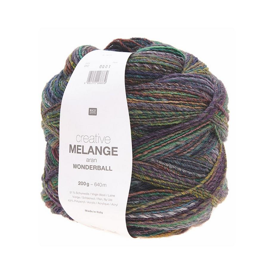 RICO-Design Filato da cucito Melange aran Wonderball 