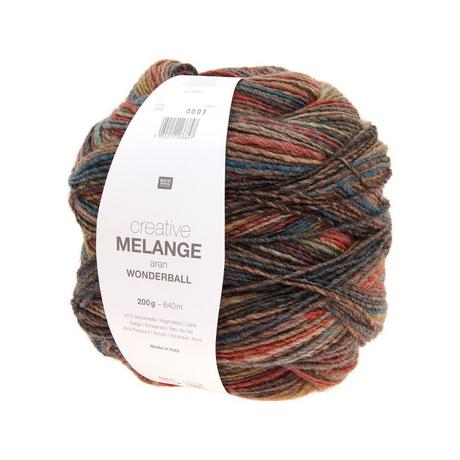 RICO-Design Handarbeitsgarn Melange aran Wonderball 