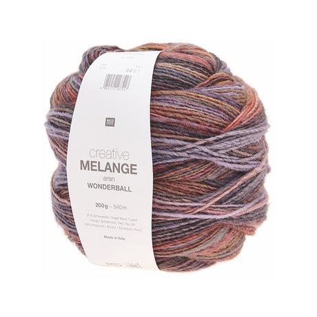 RICO-Design Handarbeitsgarn Melange aran Wonderball 