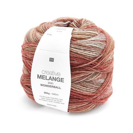 RICO-Design Handarbeitsgarn Melange aran Wonderball 