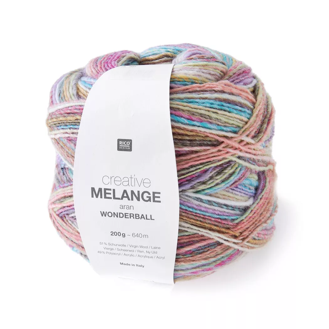 Rico Design Creative Melange aran Wonderball Pastell