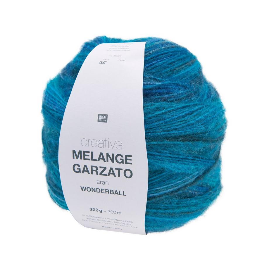 RICO-Design Handarbeitsgarn Melange Garzato aran Wonderball 