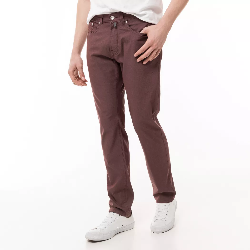 Pierre Cardin - Hose, Tapered Fit, für Herren, Rot, Größe W42/L30