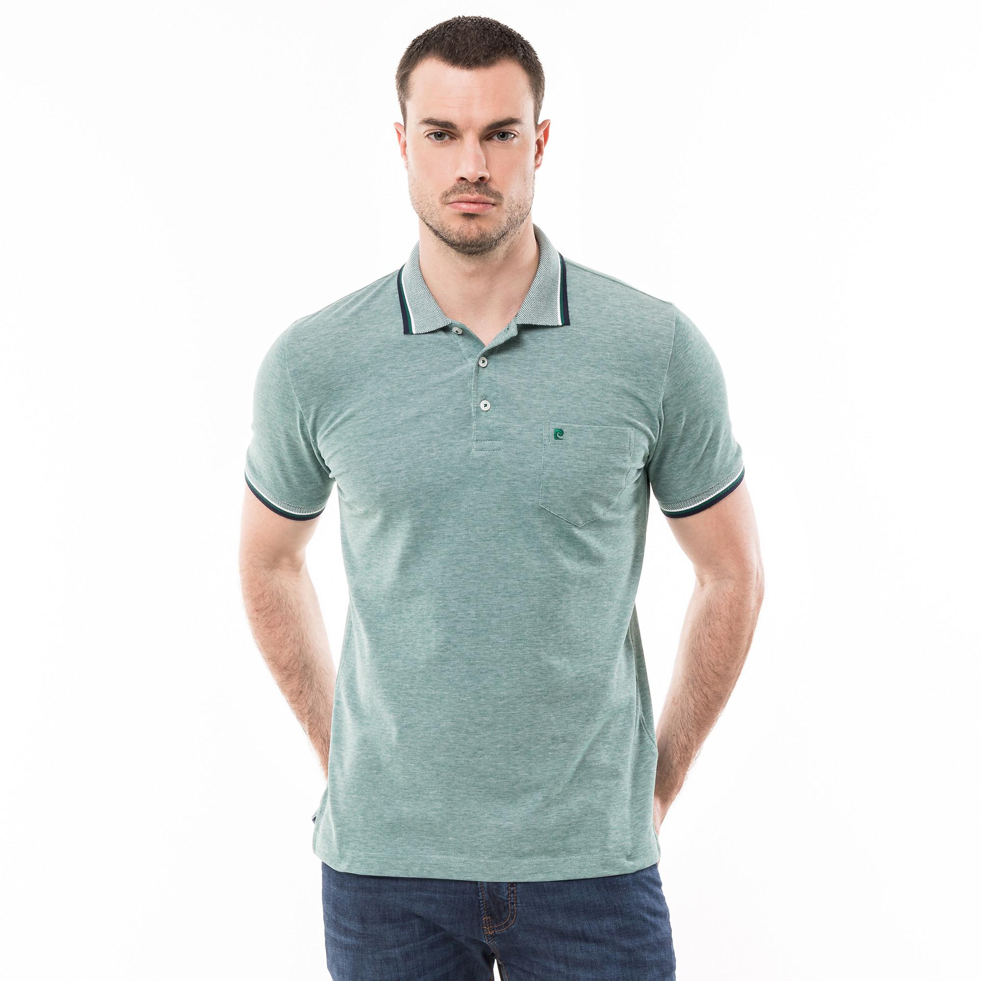 Image of Polo Shirt Herren Dunkelgrün 3XL