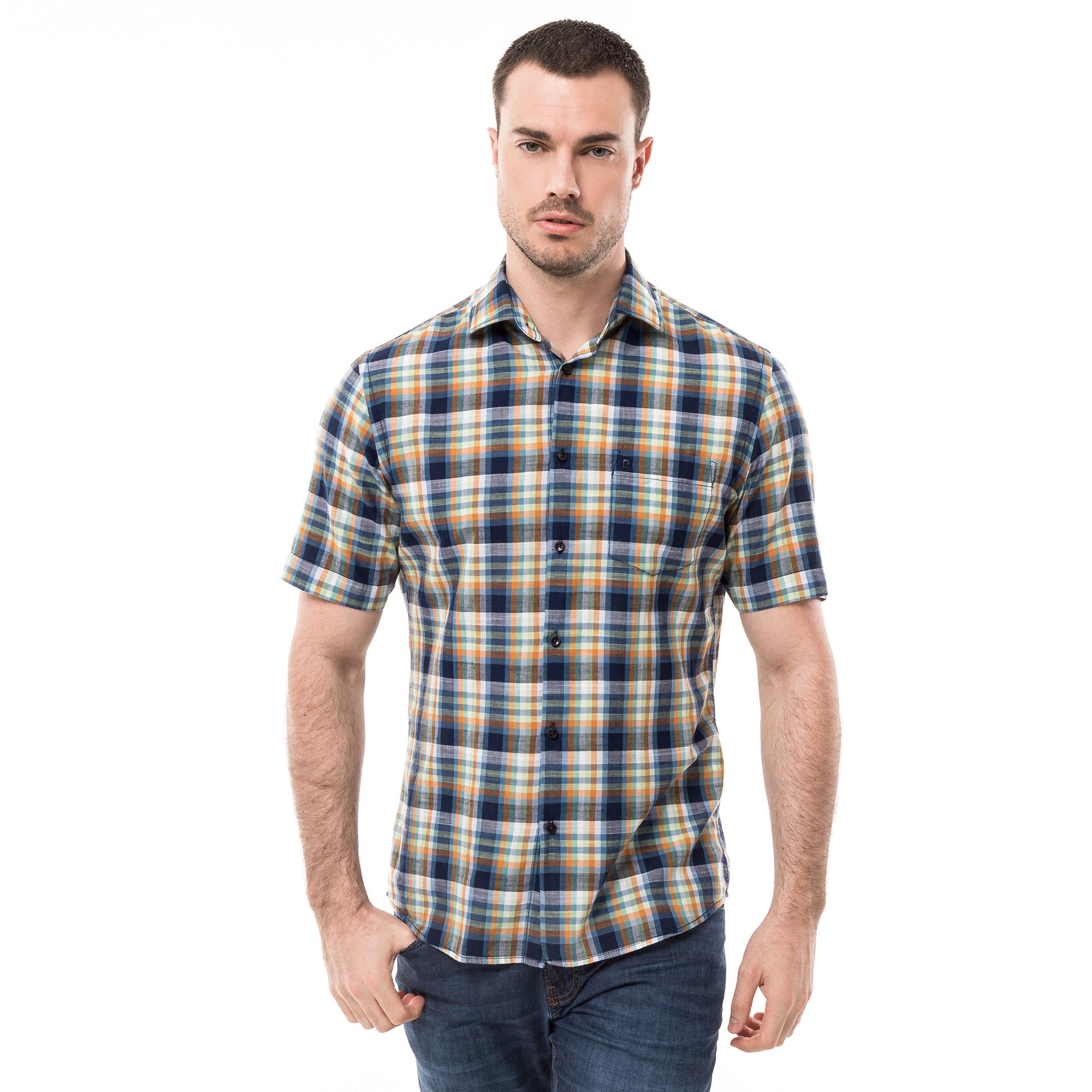 Image of Hemd, Kurzarm Herren Orange 3XL