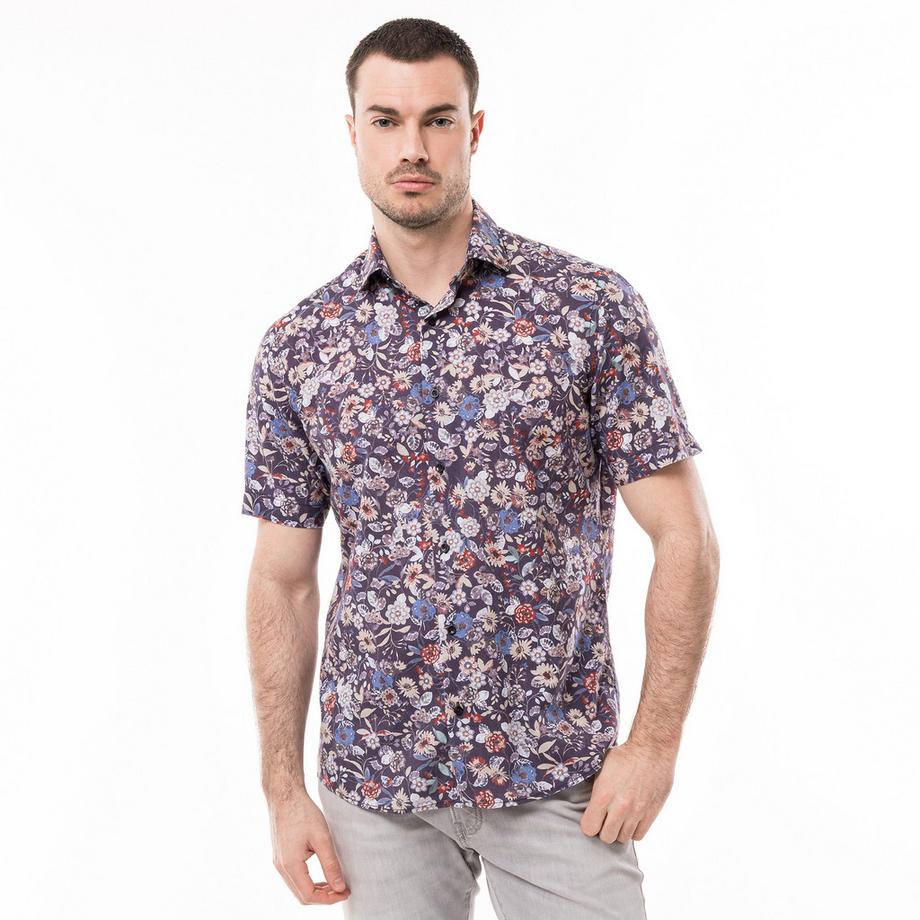 pierre cardin Kurzarm Floral Muster Hemd  