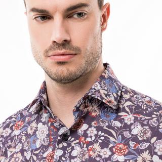 pierre cardin Kurzarm Hemd mit Blumenmuster  