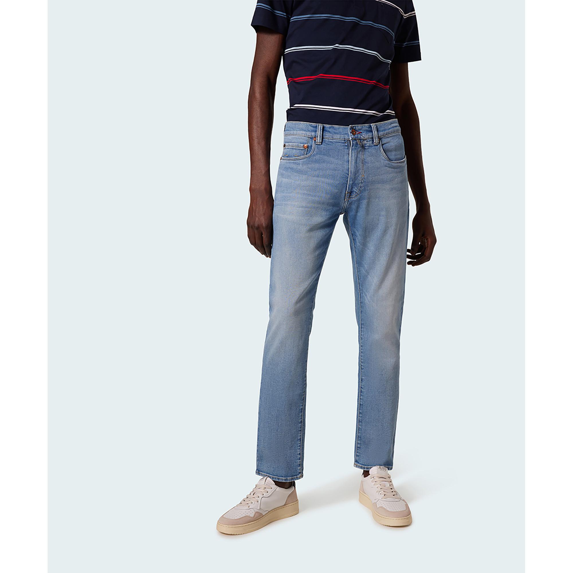 Image of Hose, Tapered Fit Herren Bleached Blau L32/W35