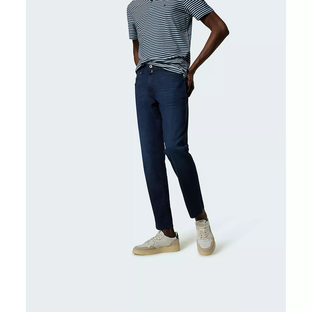 Pierre Cardin - Hose, Tapered Fit, für Herren, Blau Denim Dunkel, Größe W42/L30