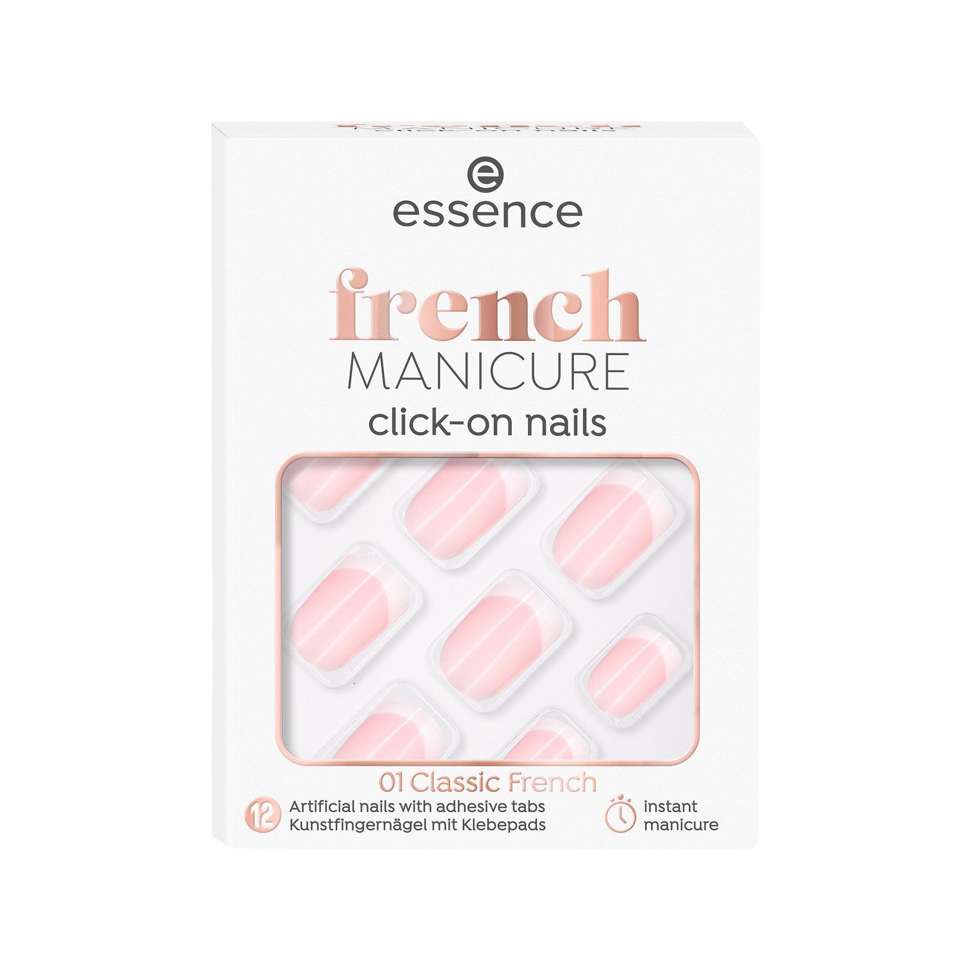 Image of French Manicure Click-on Nails 01 Damen