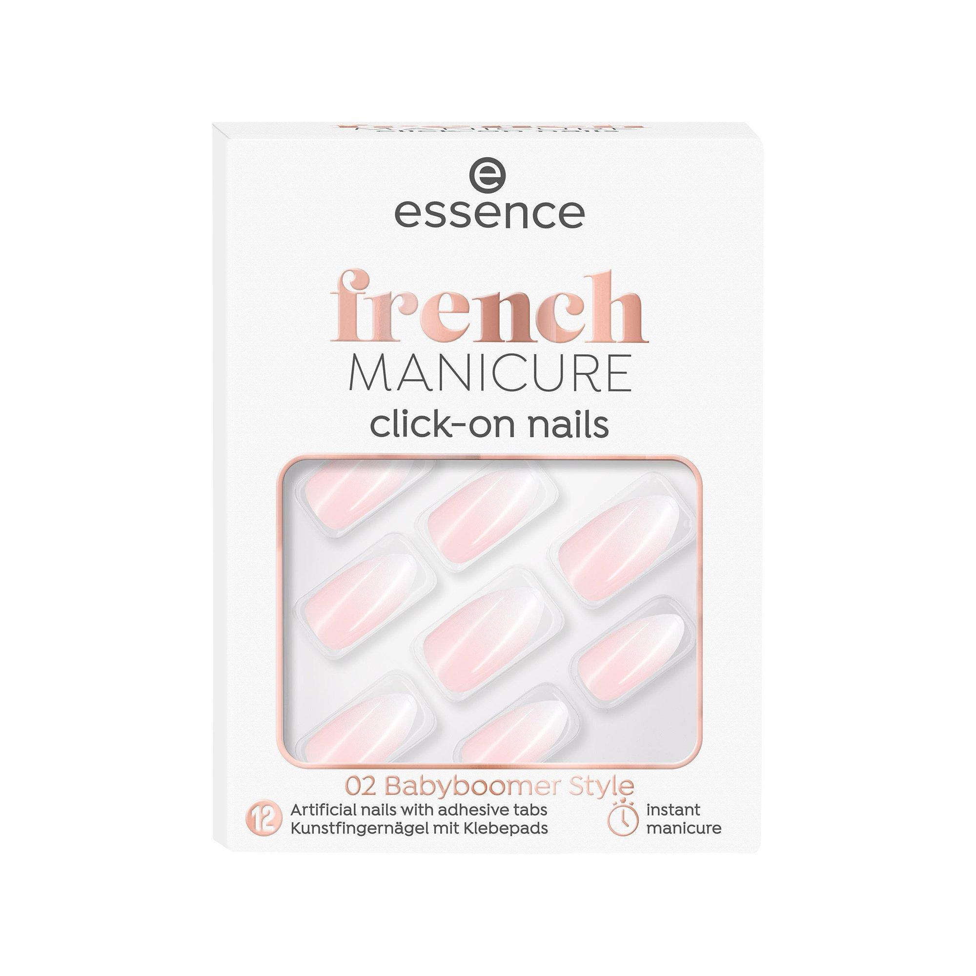 Image of French Manicure Click-on Nails 02 Damen