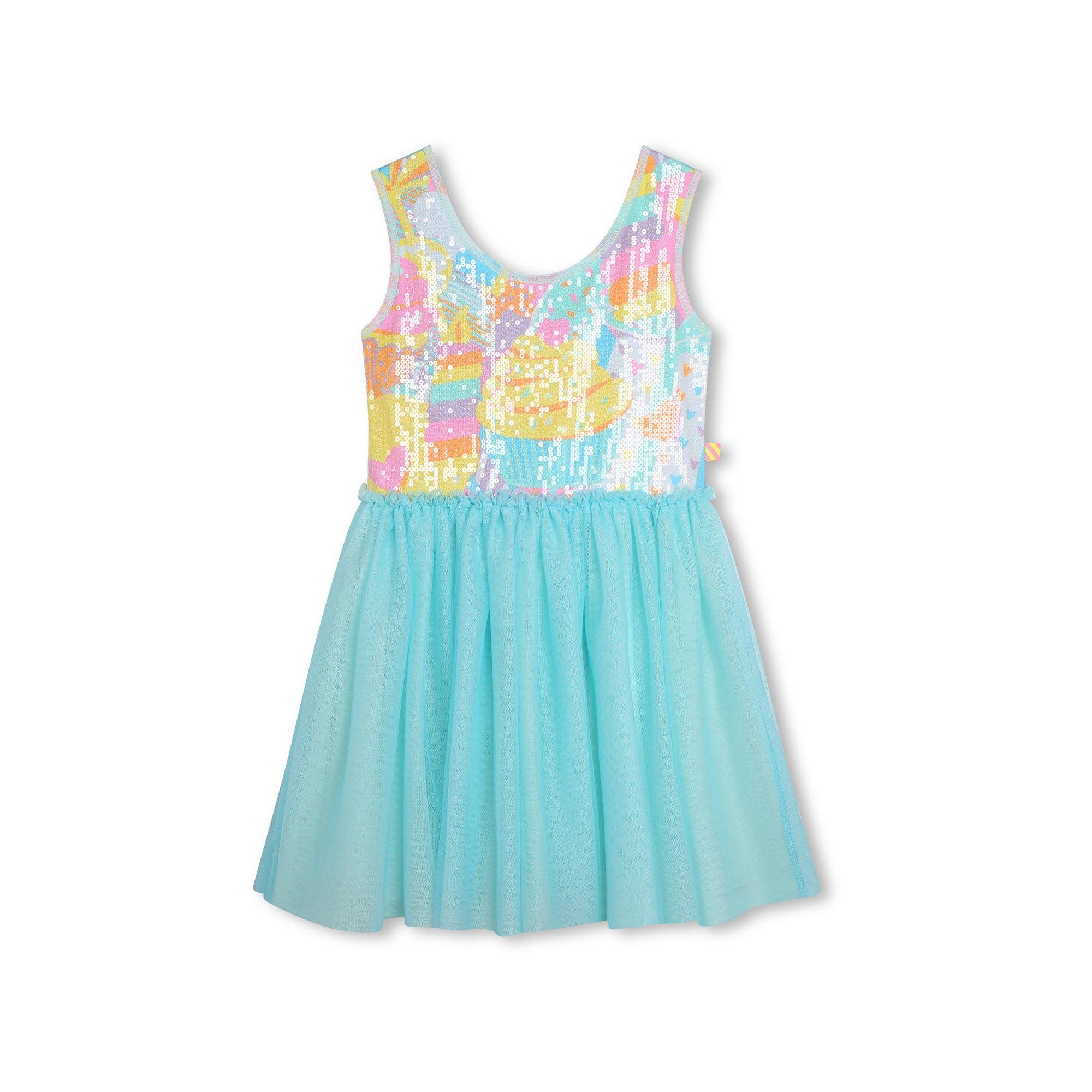 Image of Freizeitkleid, Ärmellos Mädchen Aquablau 4A