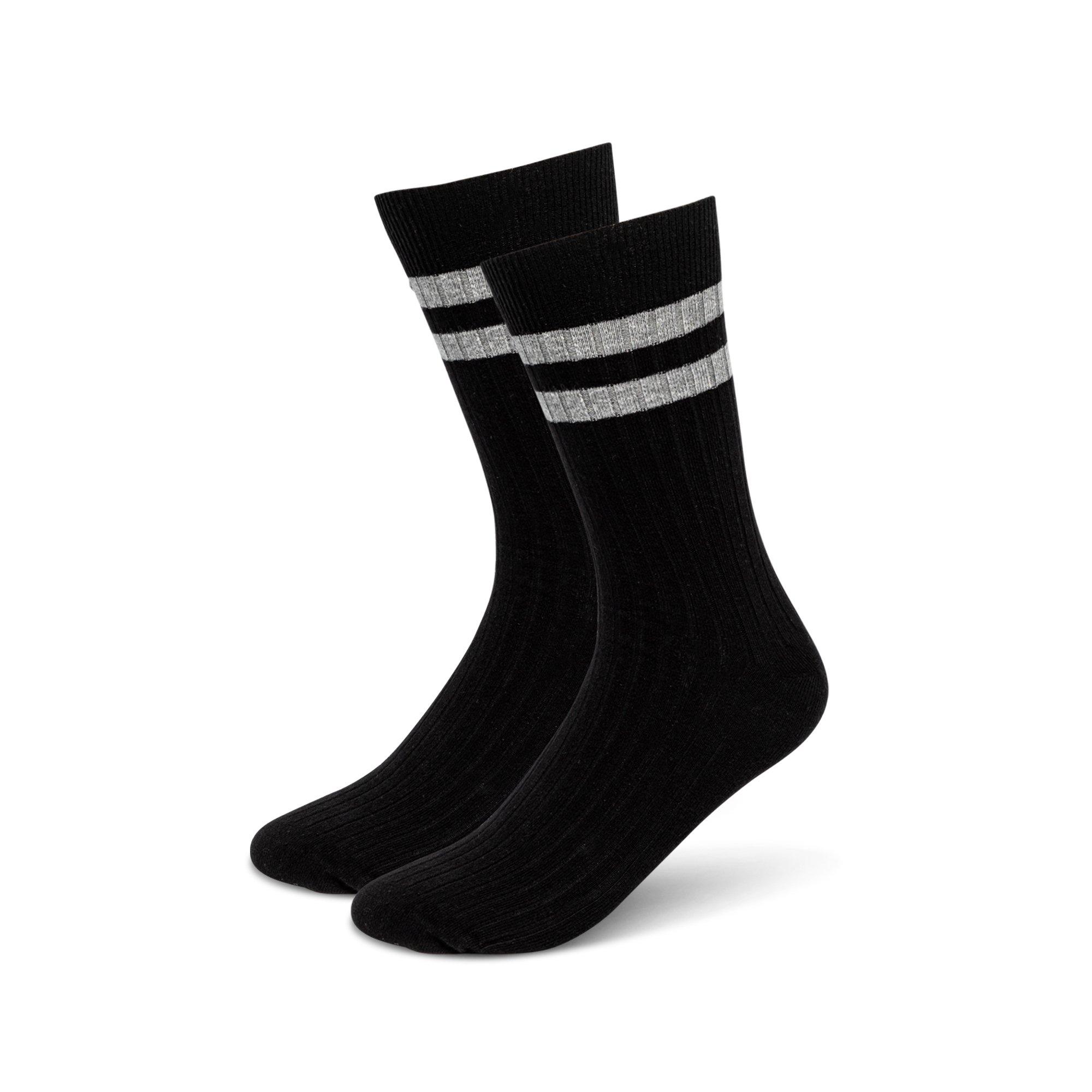 Image of Duopack, Wadenlange Socken Herren Grau-Blau 39-42