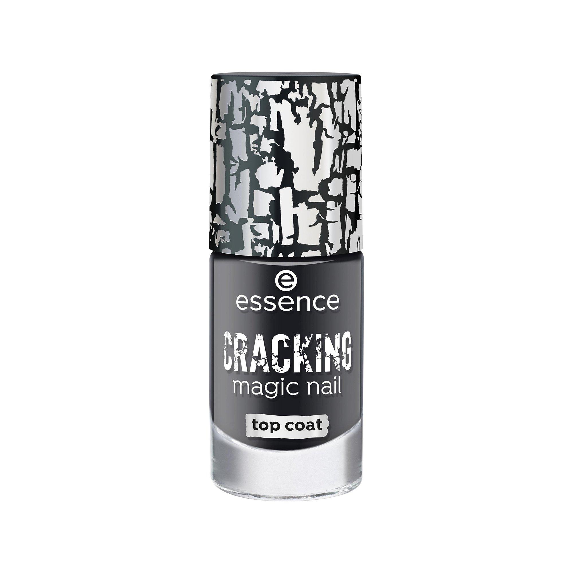 Image of Cracking Magic Nail Top Coat 01 Damen Black 8ml