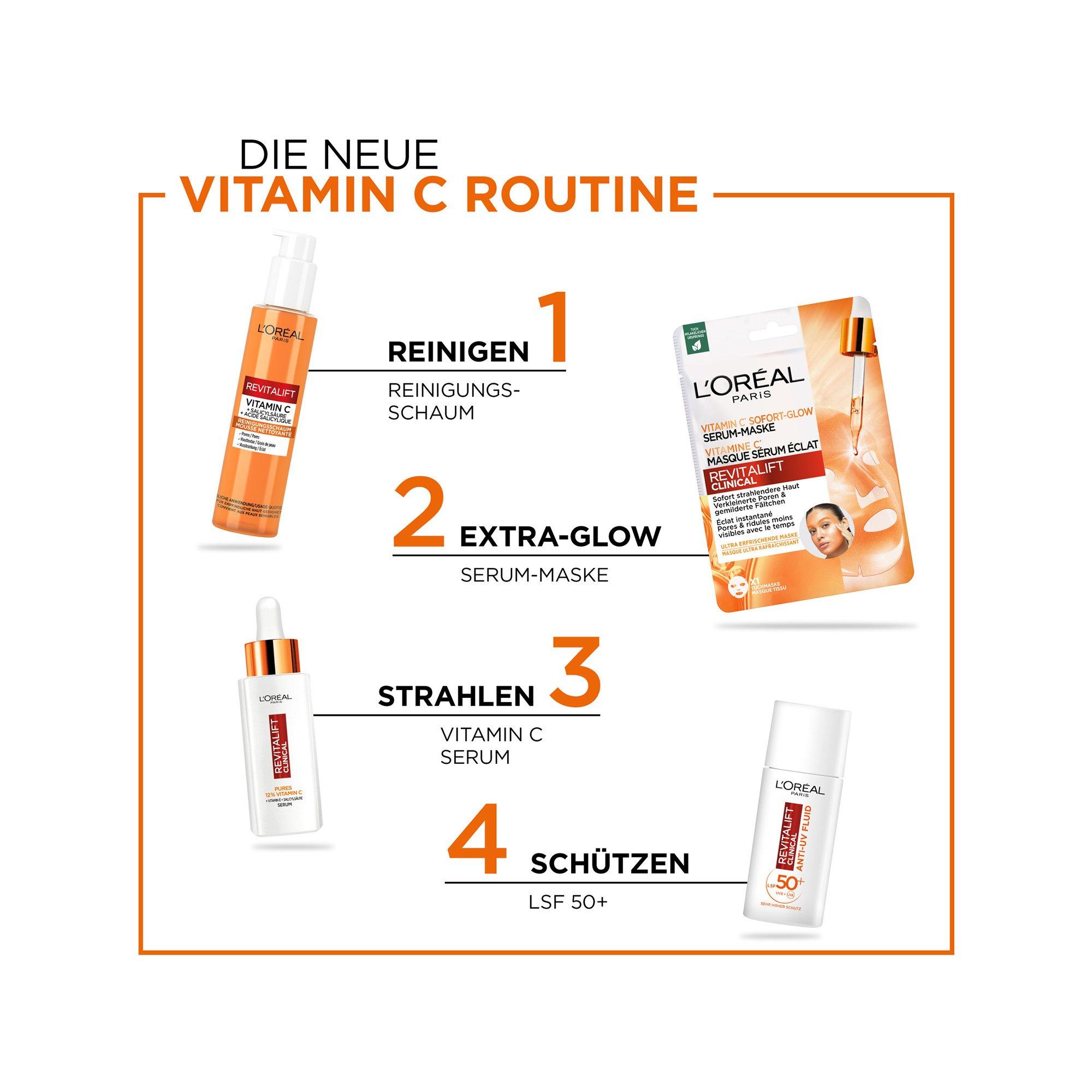 L'Oréal Paris  Revitalift Clinical Vitamin C Schiuma detergente 