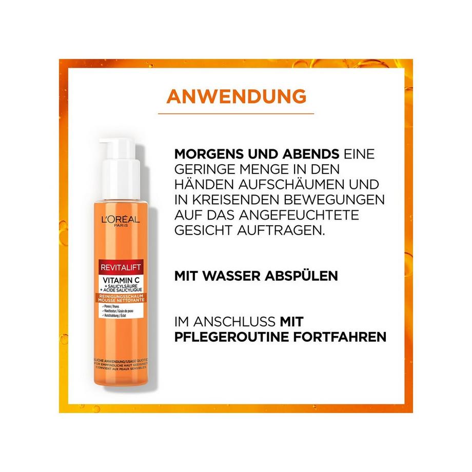 L'Oréal Paris  Revitalift Clinical Vitamin C Reinigungsschaum 