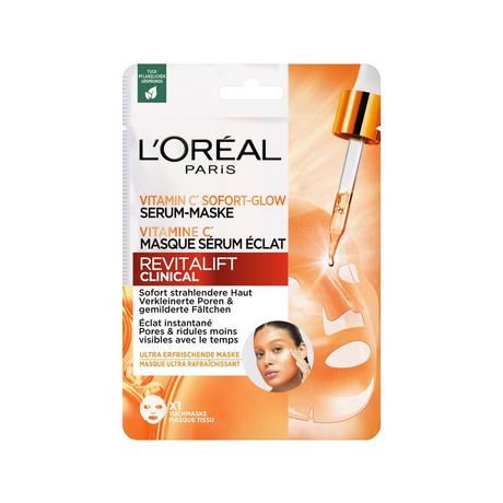 L'Oréal Paris  Revitalift Clinical Vitamin C Sofort-Glow Serum-Maske 