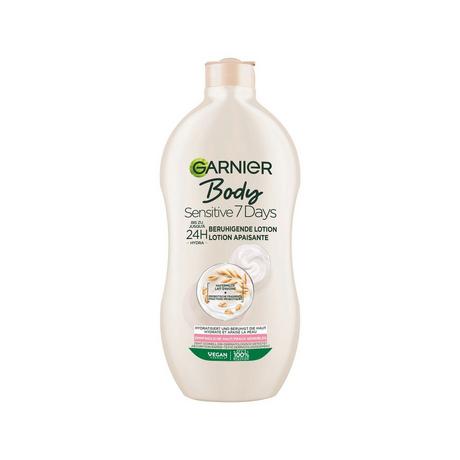 GARNIER  Body Sensitiv 7 Tage Beruhigende Milk mit Hafermilch für trockene und empfindliche Haut 