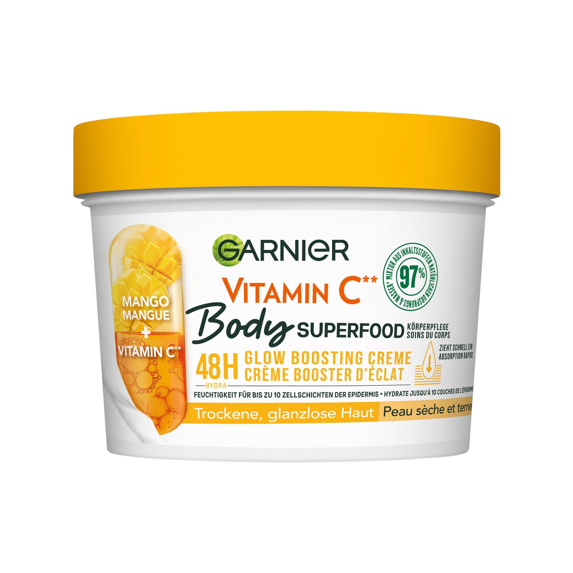 GARNIER Superfood Vitamin C & Mango Body Superfood Mango Vitamin C soin du corps 