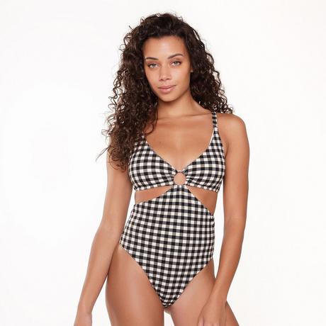 LingaDore Gingham Cut-Out Badeanzug  