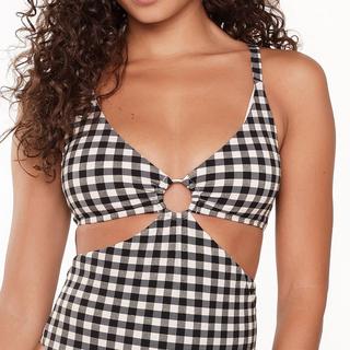 LingaDore Gingham Cut-Out Badeanzug  
