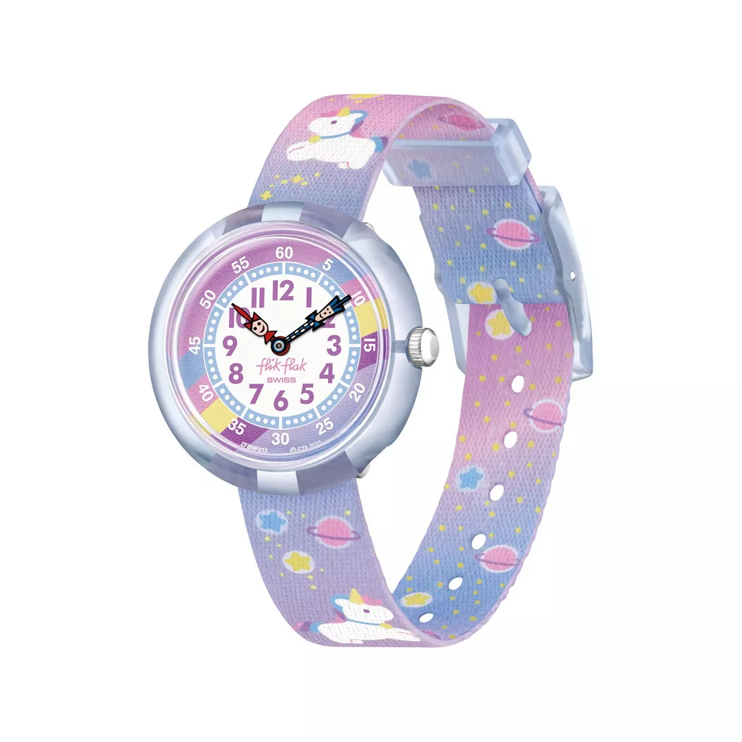 flik-flak - Analoguhr, Cuddly Unicorn, 31mm, Multicolor