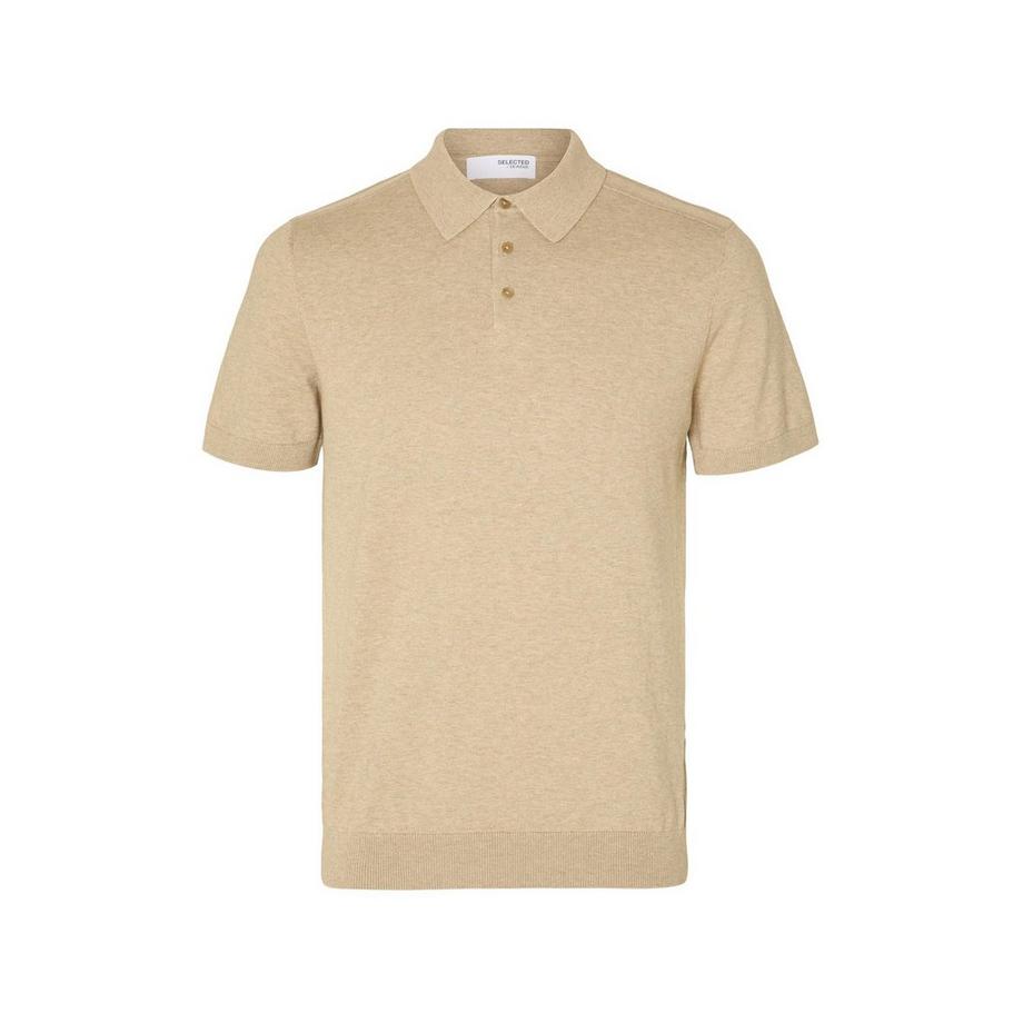 SELECTED Berg SS Knit Polo Polo a Maniche Corte  