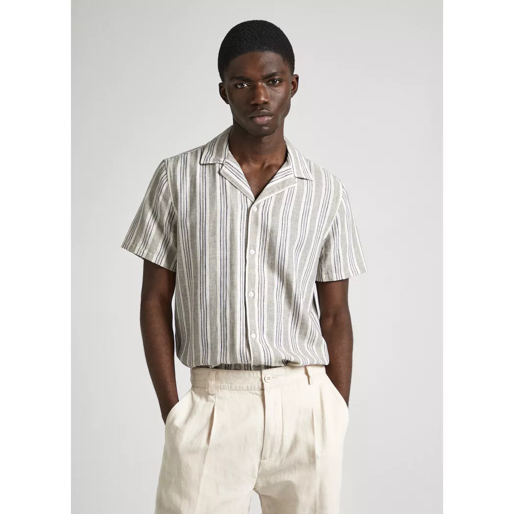 Pepe Jeans London - Hemd, kurzarm, für Herren, Beige, Größe S
