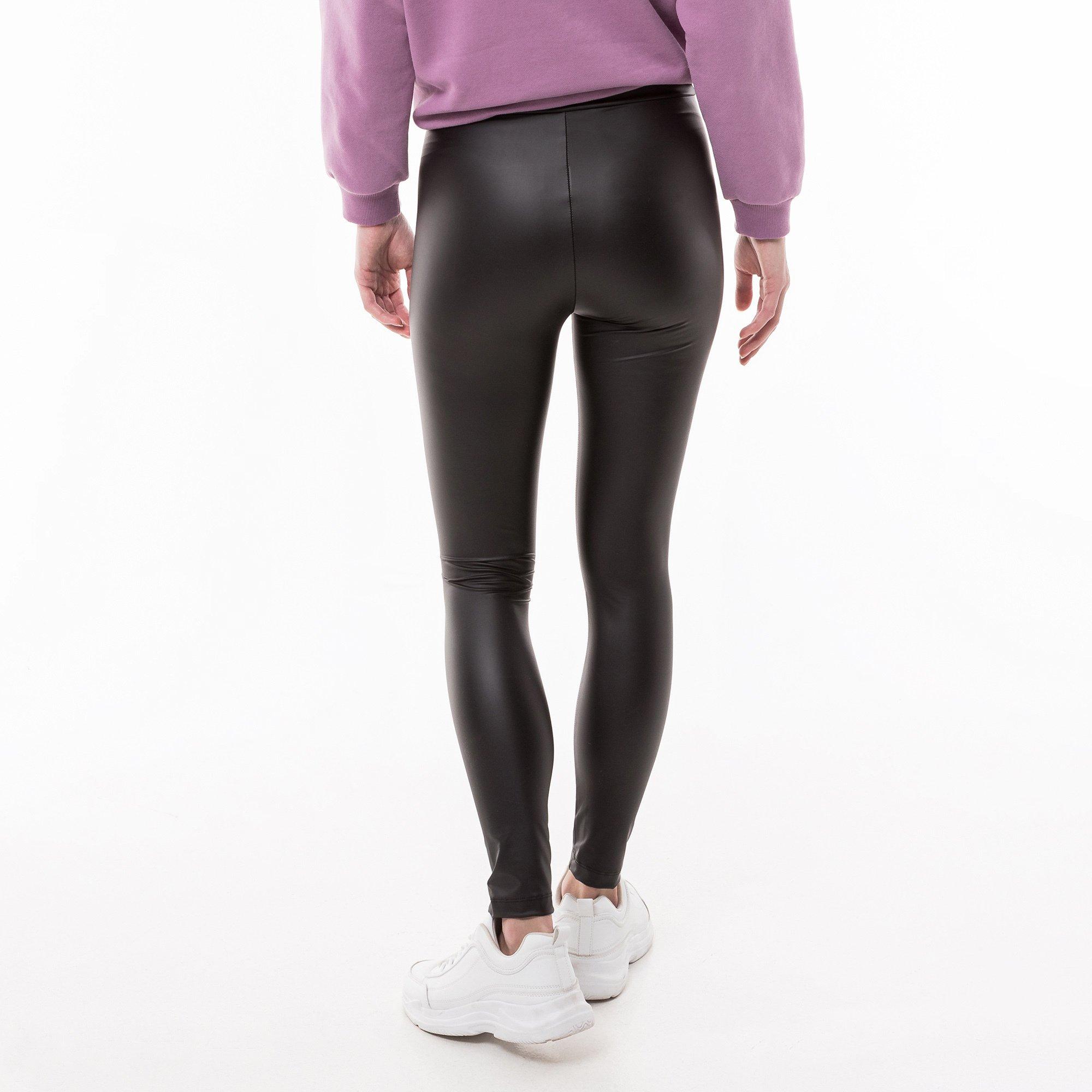 Manor Woman Leggings Longs Aspect Cuir  