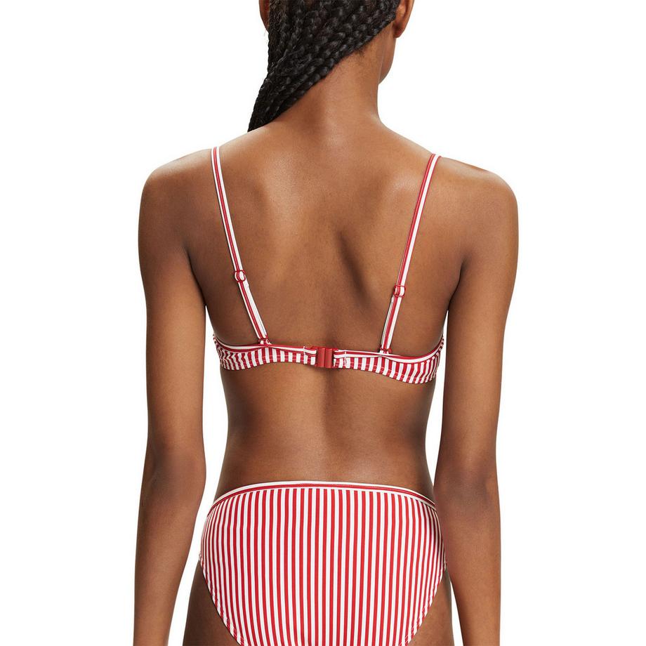 ESPRIT Silvance Beach Wattiertes gestreiftes Bikini-Top  