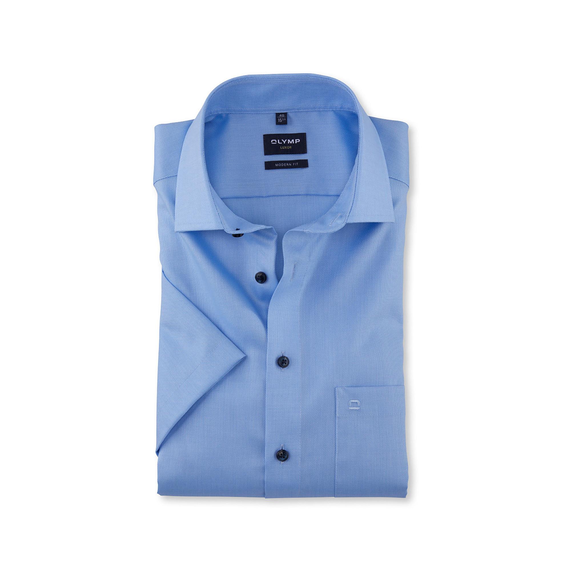 Image of Hemd, Modern Fit, Kurzarm Herren Hellblau 38
